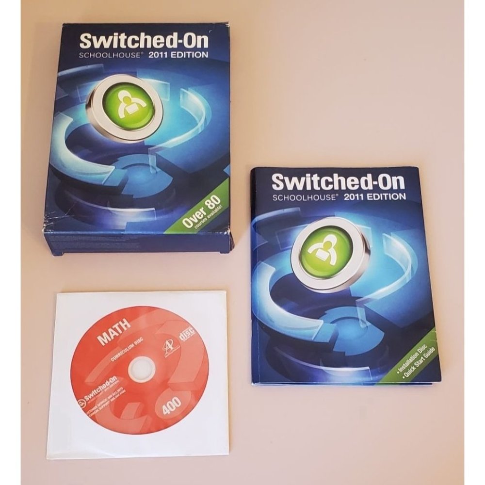 Switched Schoolhouse Home School CD Rom 4th Grade Math Educational Learning